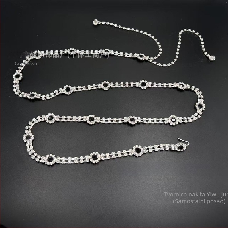 Metalni lanac za struk za žene, svestran stil, jednostruki kružni pojas