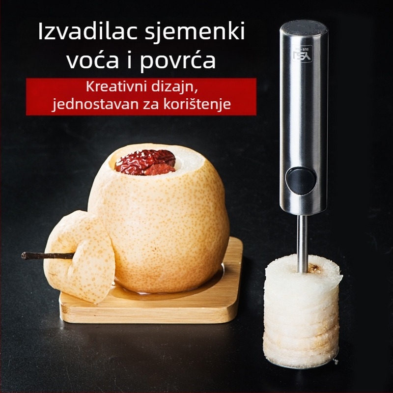 Iskopivač sjemena kruške, 304 nehrđajući čelik, alat za izdubljivanje voća