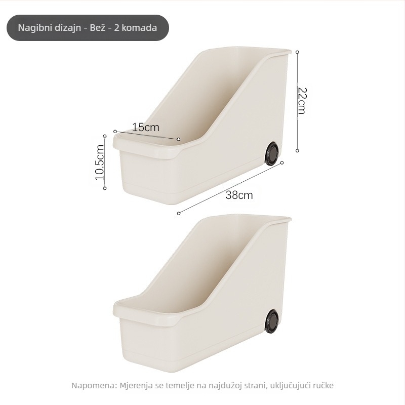 Kutija za pohranu posuđa - plastična, višestruka namjena, kuhinjski organizator za ormar, Starry Sky, moderni minimalistički stil