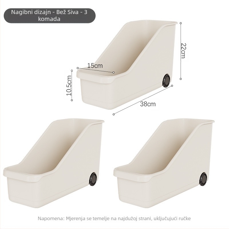 Kutija za pohranu posuđa - plastična, višestruka namjena, kuhinjski organizator za ormar, Starry Sky, moderni minimalistički stil