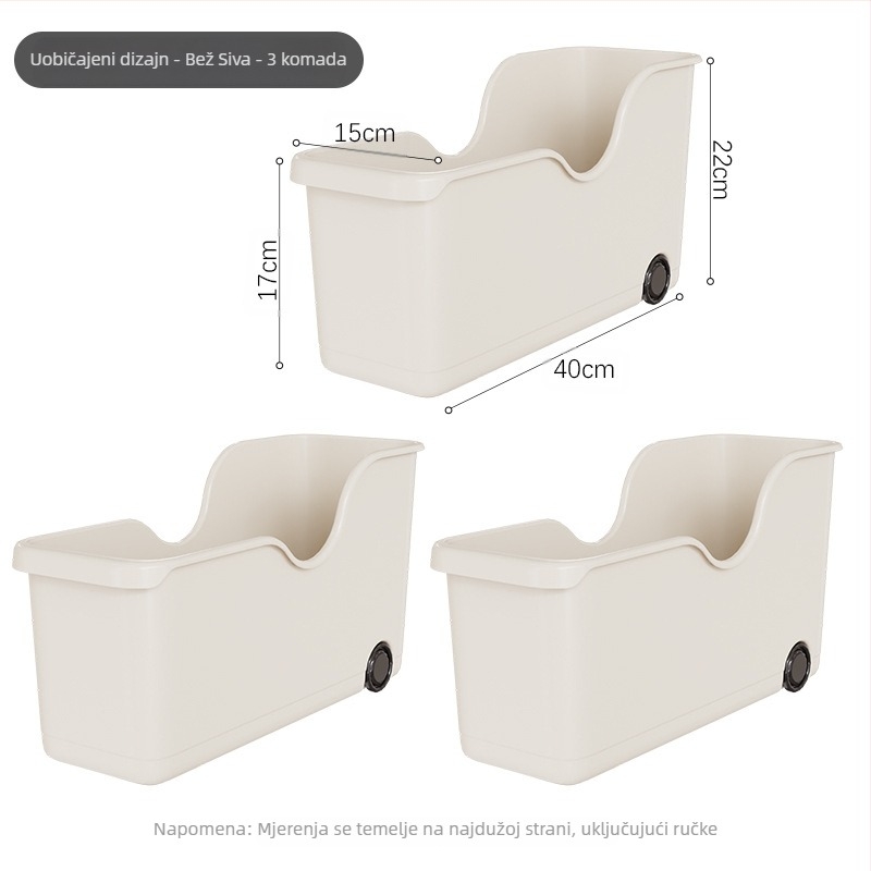 Kutija za pohranu posuđa - plastična, višestruka namjena, kuhinjski organizator za ormar, Starry Sky, moderni minimalistički stil