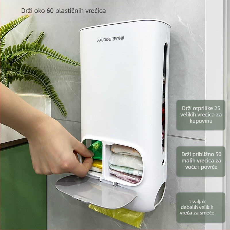 Kutija za pohranu vrećica za smeće, metalna konstrukcija, kapacitet 18L, japanski stil, moguća tiskanja logotipa