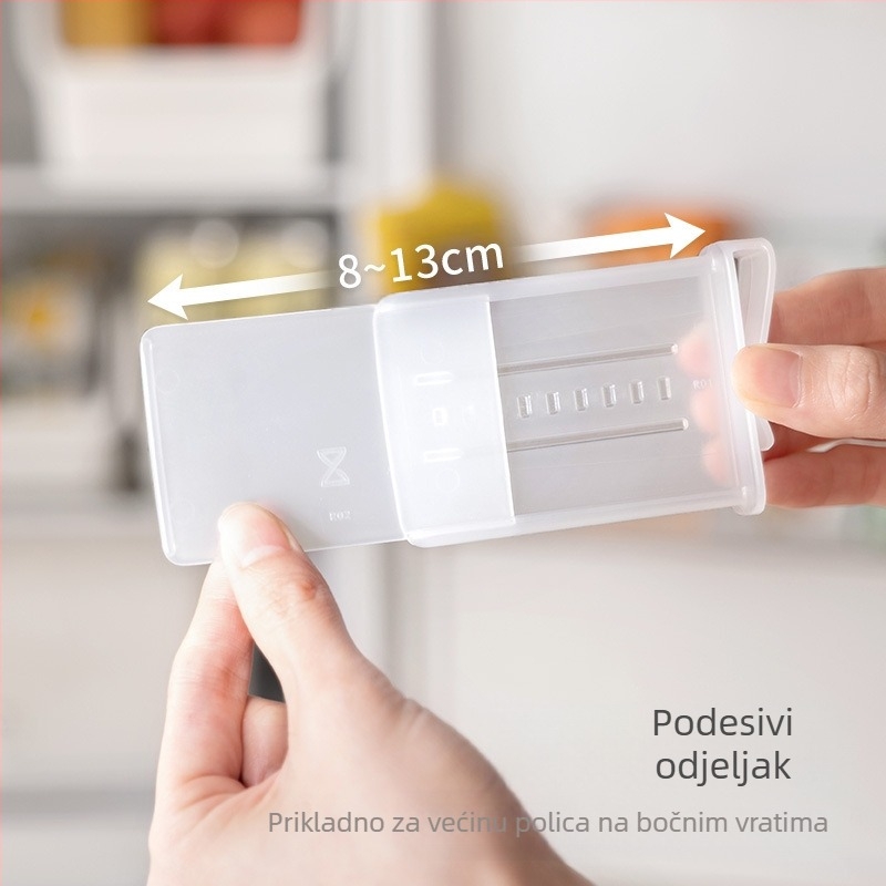 Organizator za bočne vrata hladnjaka, jednostavan i moderan stil, plastični materijal, Lazy Corner, skladištenje.