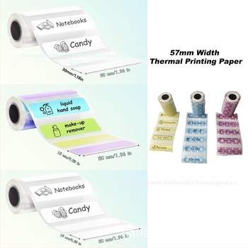 Termalni papir za etikete s PVC ljepilom, HSH Supplies