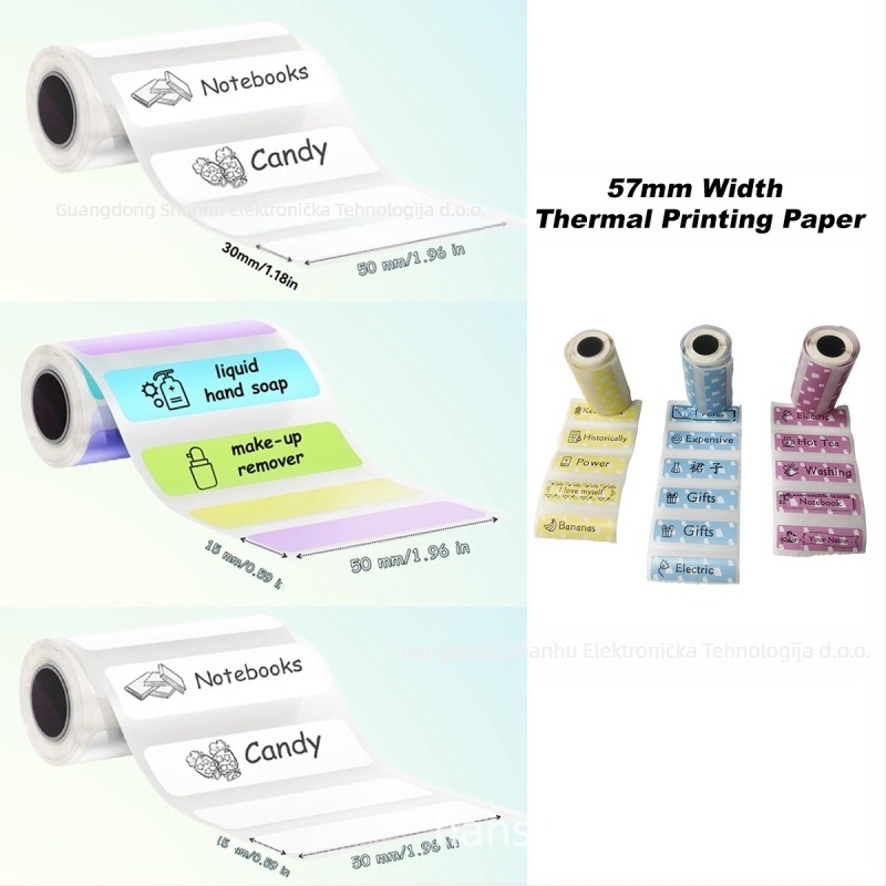 Termalni papir za etikete s PVC ljepilom, HSH Supplies