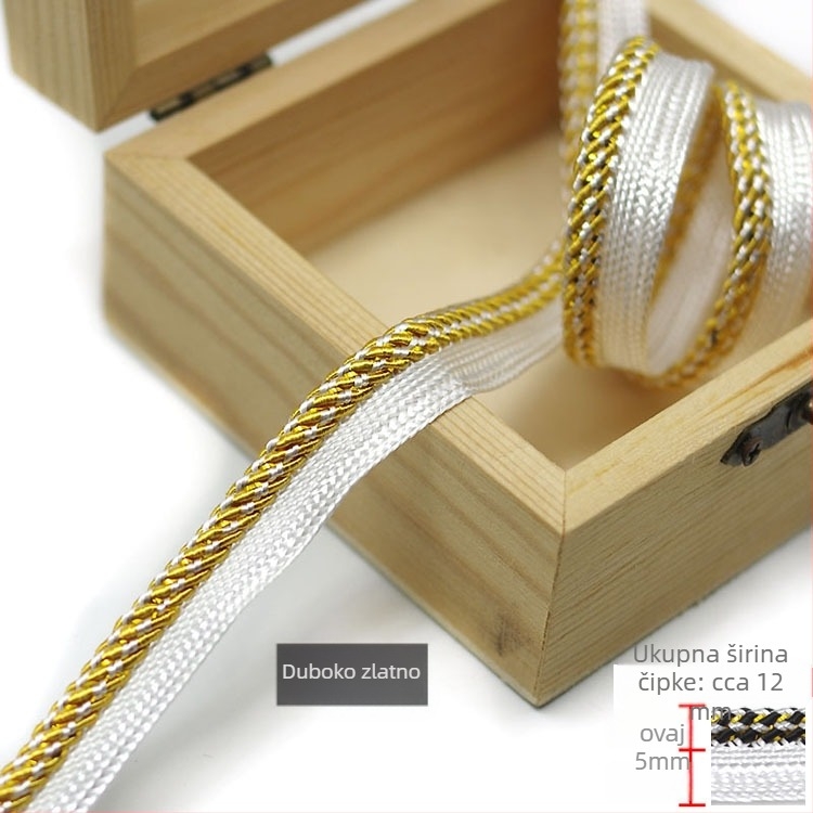 Dekorativni rub za jastuke i navlake za stolice — mrežasta podloga s šesterokutnim uzorkom + poliester nit; Broj proizvoda: F77MMMJT56H576; Značka: Drugo; Za ručne radove