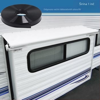 RV kutni profil s PVC brtvom i aluminijskim profilom za prijelaz – zvučna izolacija, 10-0116