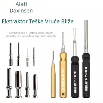 Set alata za izvlačenje pinova za avionske konektore – teški, legura čelika, marka Daxinsen, raspon uporabe: izvlačenje pinova