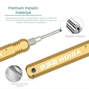 Set alata za izvlačenje pinova za avionske konektore – teški, legura čelika, marka Daxinsen, raspon uporabe: izvlačenje pinova