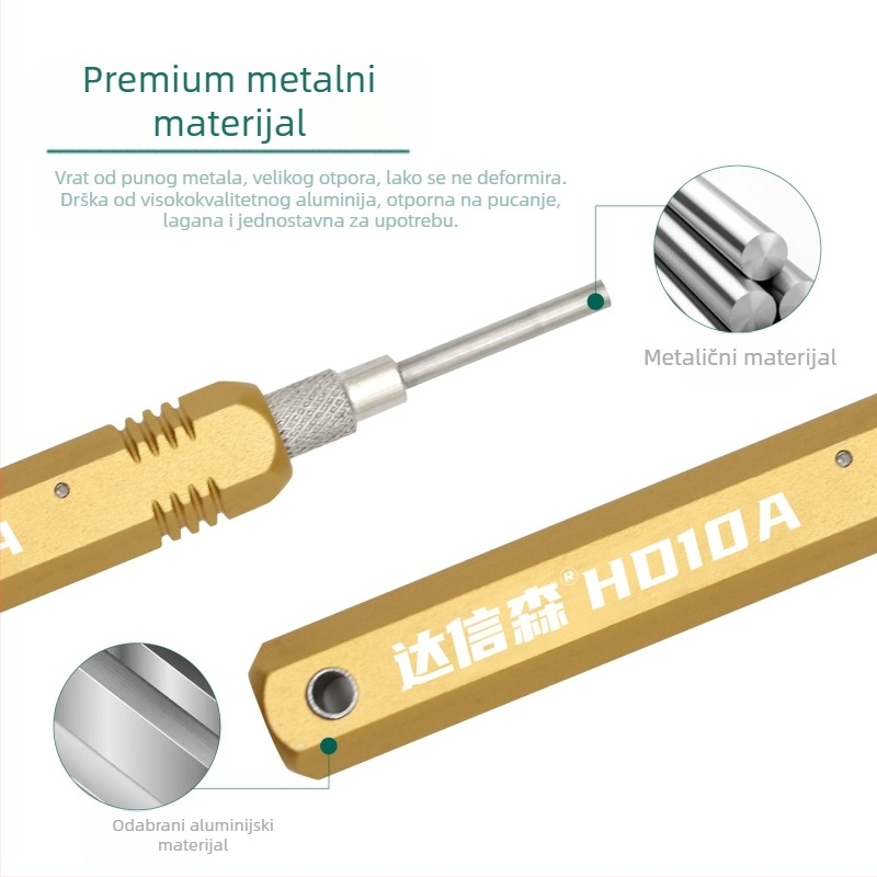 Set alata za izvlačenje pinova za avionske konektore – teški, legura čelika, marka Daxinsen, raspon uporabe: izvlačenje pinova