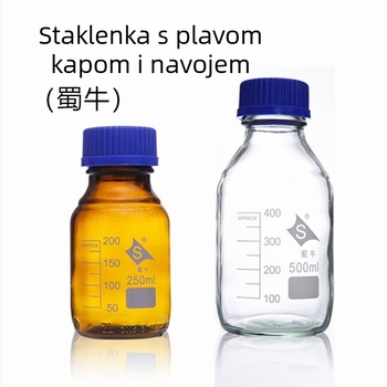 Shuniu reagentska boca s navojnim vratom, borosilikatno staklo, navojni poklopac