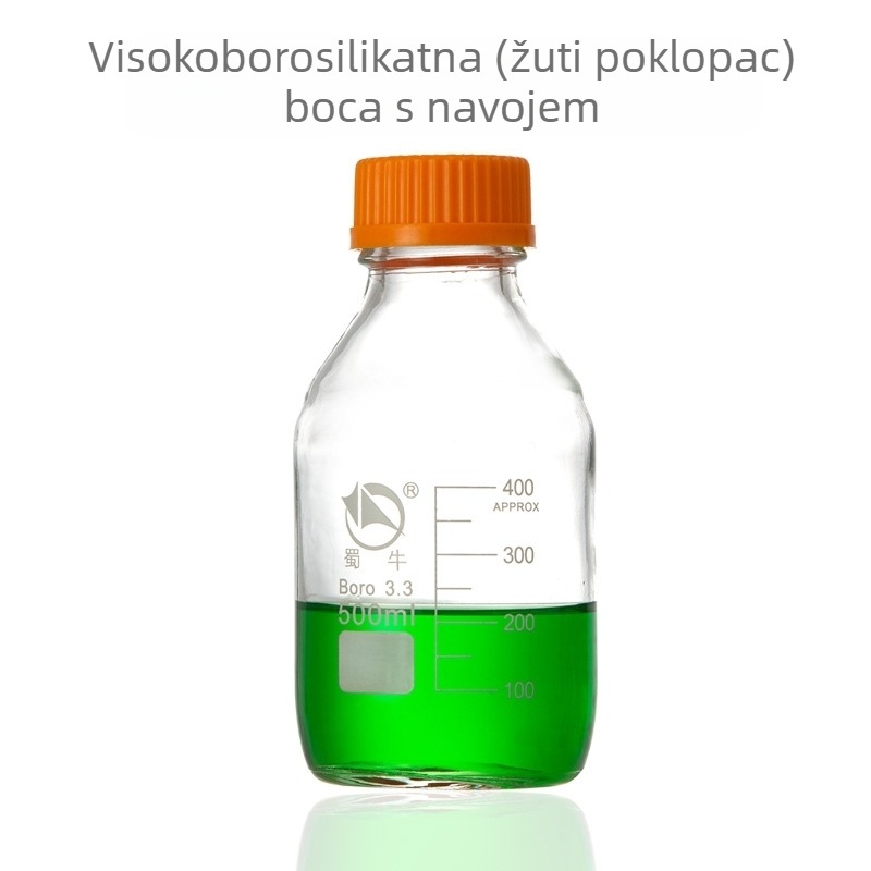 Shuniu reagentska boca s navojnim vratom, borosilikatno staklo, navojni poklopac