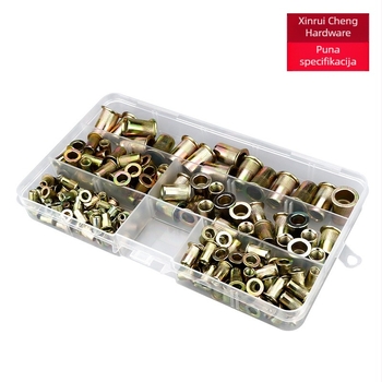 Set rivet nuts, knurling, u kutiji, cink galvaniziran, GB6170-86 — Xin Ruicheng