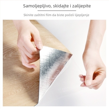 SXP zidna naljepnica — imitacija drveta, samoljepljiva, vodootporna, otporna na mrlje i ulje, otporna na plijesan, jednobojna, 1 list, moderni minimalistički stil