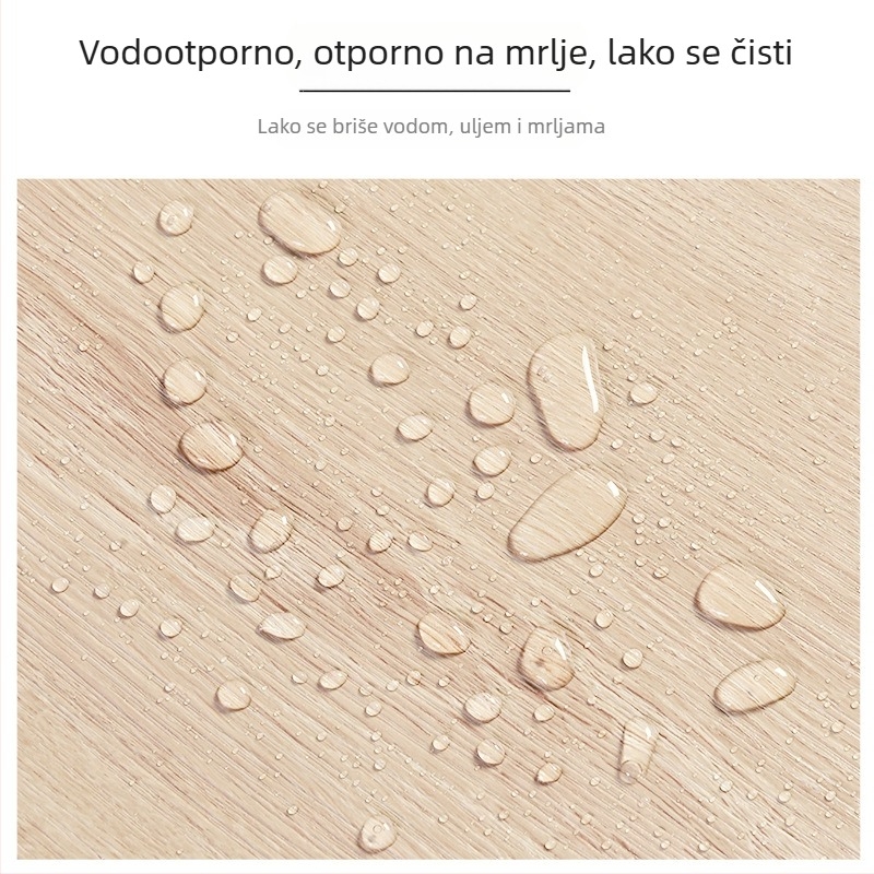 SXP zidna naljepnica — imitacija drveta, samoljepljiva, vodootporna, otporna na mrlje i ulje, otporna na plijesan, jednobojna, 1 list, moderni minimalistički stil