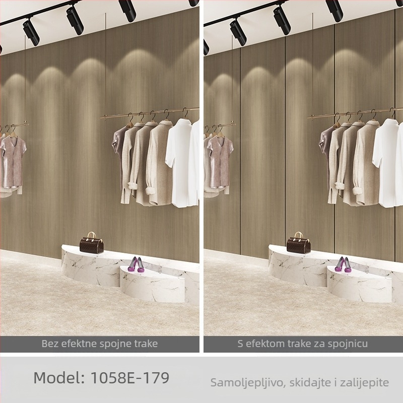 SXP zidna naljepnica — imitacija drveta, samoljepljiva, vodootporna, otporna na mrlje i ulje, otporna na plijesan, jednobojna, 1 list, moderni minimalistički stil