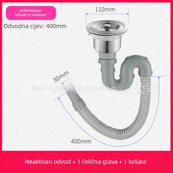 Set odvoda za kuhinju – dvostruka glava dizajn, model JL0098, vučni tip, moderni minimalistički stil