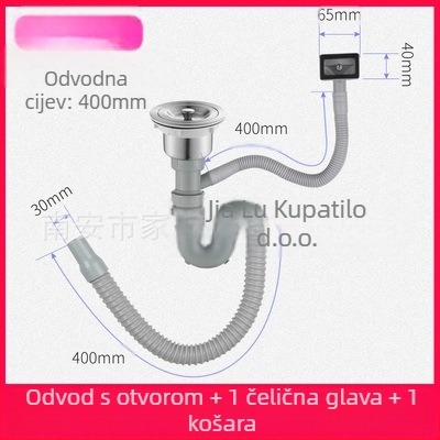 Set odvoda za kuhinju – dvostruka glava dizajn, model JL0098, vučni tip, moderni minimalistički stil