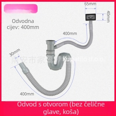 Set odvoda za kuhinju – dvostruka glava dizajn, model JL0098, vučni tip, moderni minimalistički stil