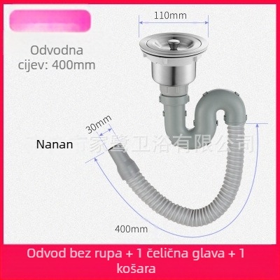 Set odvoda za kuhinju – dvostruka glava dizajn, model JL0098, vučni tip, moderni minimalistički stil