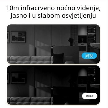 ZOSI kućna bežična kamera za nadzor, 2MP HD, noćni prikaz, Wi-Fi, 4 mm objektiv, daljinski pristup putem mobitela