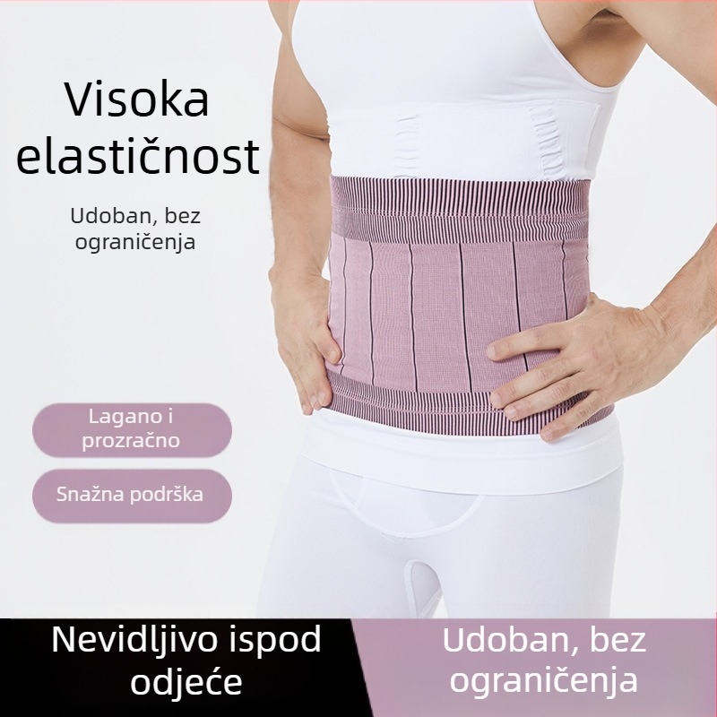 Bezšivni trbuh-stabilizator za oblikovanje tijela, lagan dizajn, visoka elastičnost, od spandexa, unisex, za sve sportove
