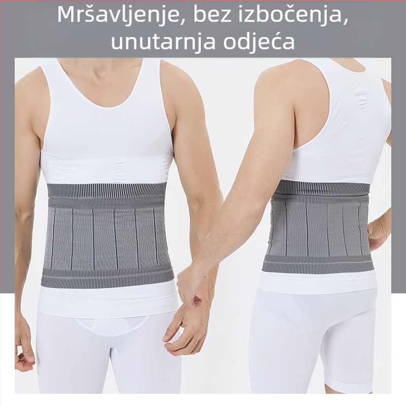 Bezšivni trbuh-stabilizator za oblikovanje tijela, lagan dizajn, visoka elastičnost, od spandexa, unisex, za sve sportove