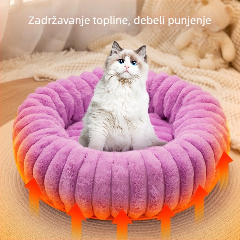 Mačje gnijezdo, zimski toplo, debelo, s zaječjim velurom