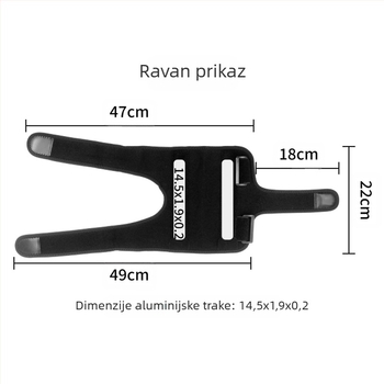 Sportske laktne štitnike za zaštitu, podesivi tlak, uklonjive aluminijske trake i potporni kaiševi