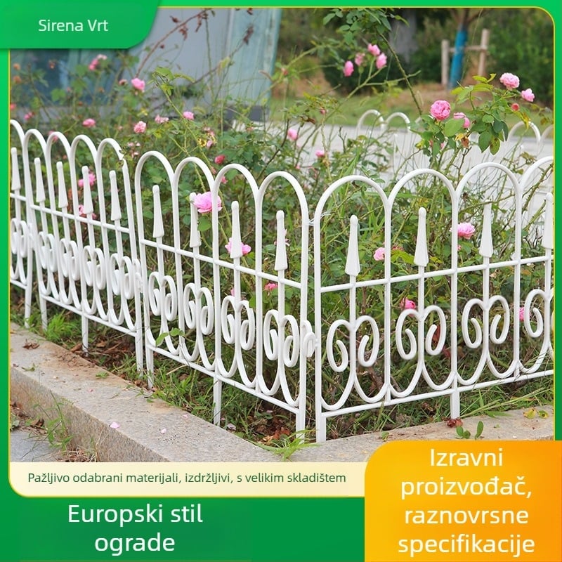 PVC vrtna ograda u europskom stilu za dvorište