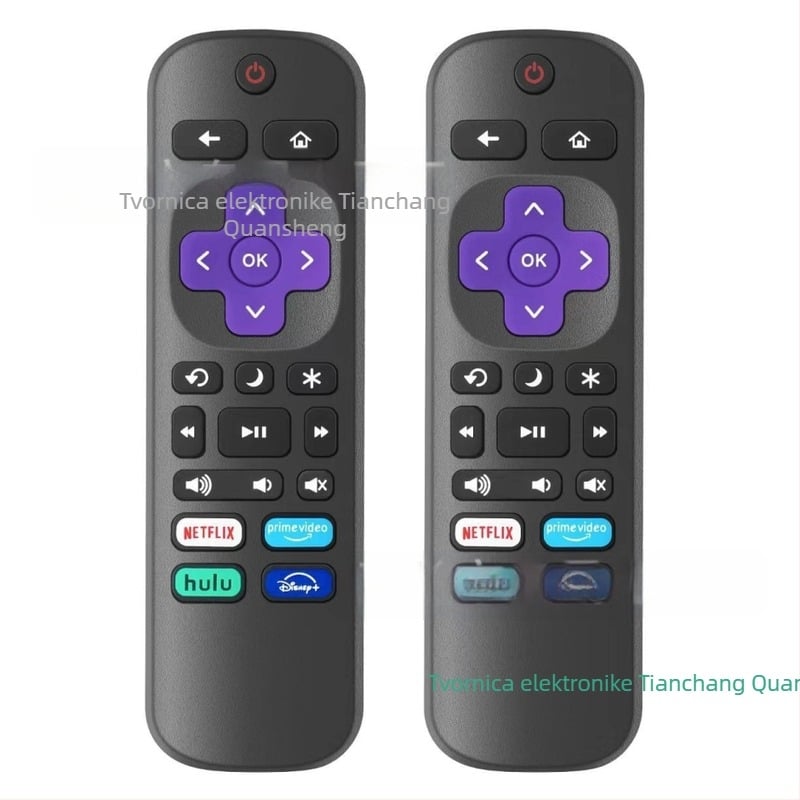QC daljinski upravljač za Roku TV – model New Side Key, domet 15 m, za televizor