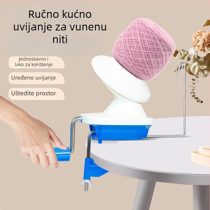 Stroj za navijanje pređe - ručni pogon, kompaktan kućni navijač za vunene pređe
