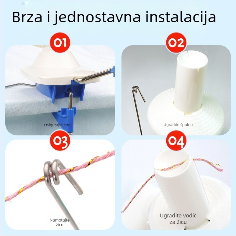 Stroj za navijanje pređe - ručni pogon, kompaktan kućni navijač za vunene pređe