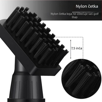LSG četka za čišćenje golfa s plastikom i mikrovlakom, mogućnost tiskanja logotipa