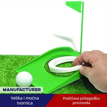 Uređaj za trening golfa za putting – unutarnja upotreba, mogućnost tiskanja logotipa i prilagodbe, Huoyao