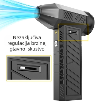 Mini zračna puhja za uklanjanje prašine s bezčetnim motorom, bežični ručni, ABS kućište, turbo visokih brzina