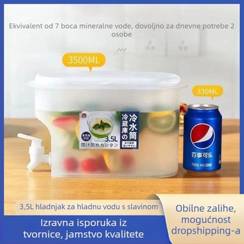 3,5 L boca za hladnu vodu s mlaznicom, odvajanje čaja, hlađenje ledom, PP plast