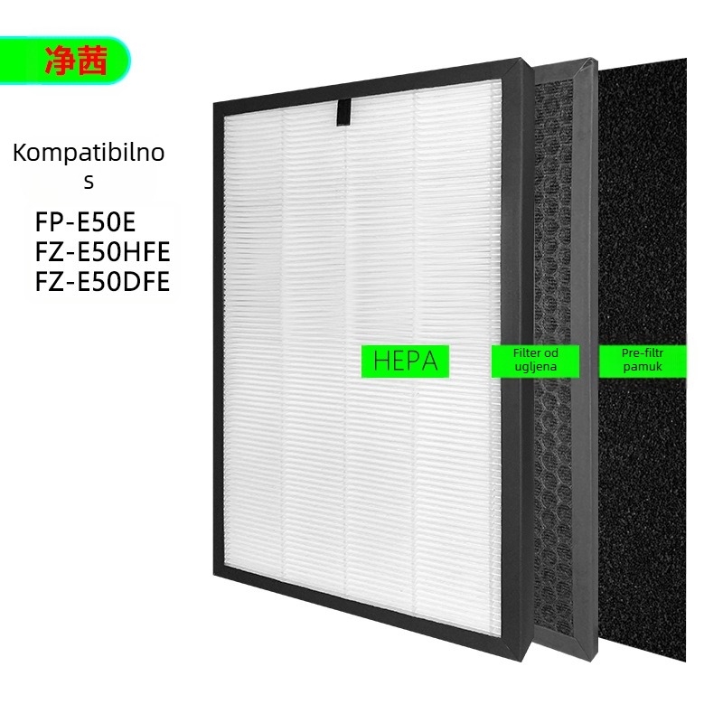 Dodatak za filtr Sharp FP-E50E uređaj za pročišćavanje zraka – Brend Jingqi, Model JX-XPE50E, Kompatibilno FP-E50E