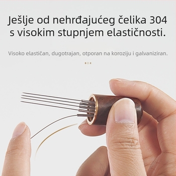 WDT mini igla za distribuciju praha kave — nehrđajući čelik, ručna izrada, visoke klase, KOFFR