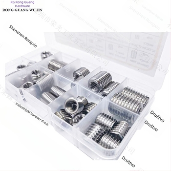 Set konverzijskih matica za unutarnje/vanjske navoje, 33 komada, GB6178, nehrđajući čelik 303/304, klasa A, čvrstoća A4-80.