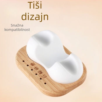 Držač za nokte s drvenom bazom i silikonom za pohranu alata — JJ