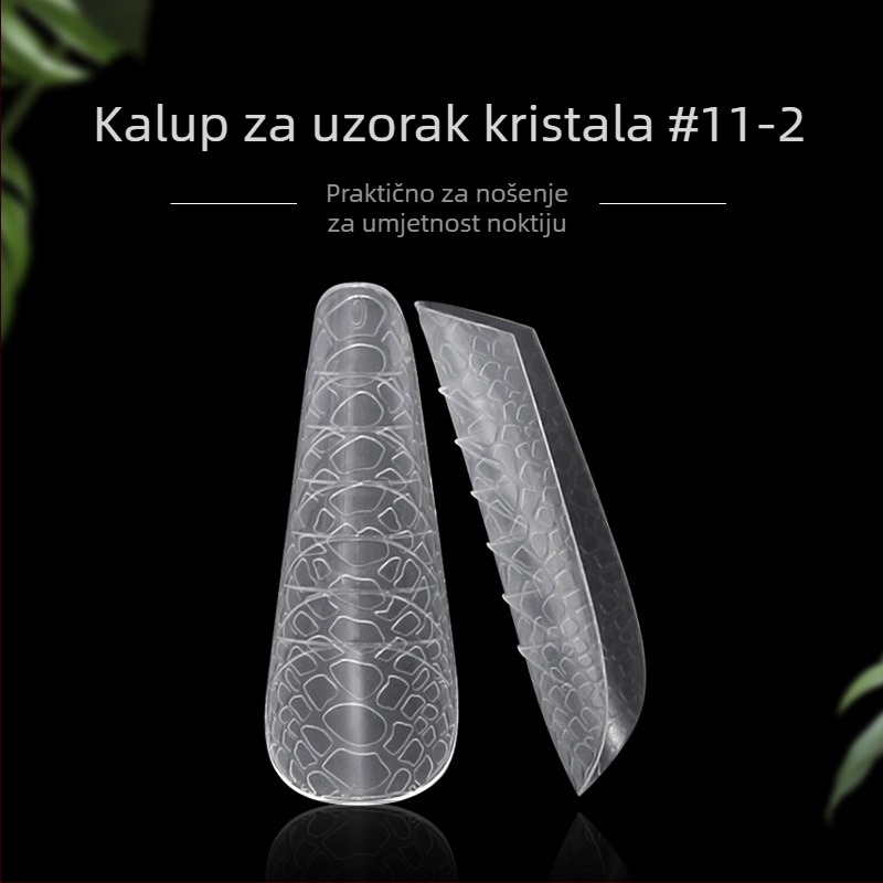 Kristalni kalup za produženje noktiju, uzorak zvjezdanog neba, brzo očvršćavanje, neto težina 90 g, pakiranje 120 komada
