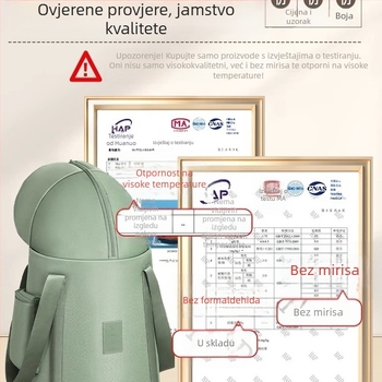 Prijenosna kadica za namakanje stopala, iznad koljena, duboka, keramička, sklopiva, s zadržavanjem topline