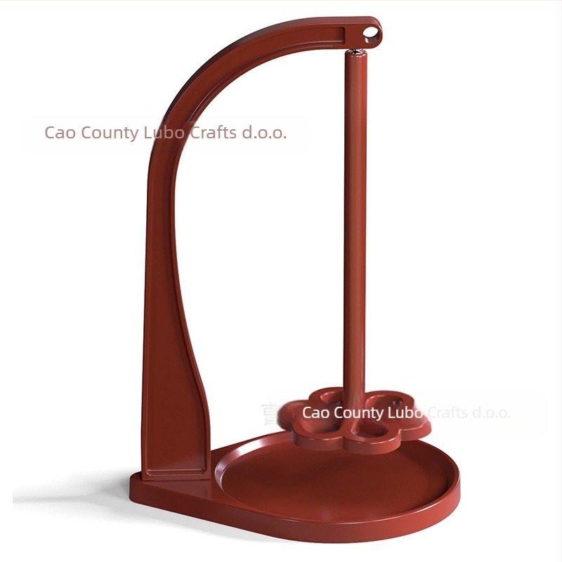 Drveni rotirajući držač pređe s odvojivom podlogom u obliku cvijeta — 3 sloja, stolni držač za pletenje i tkanje