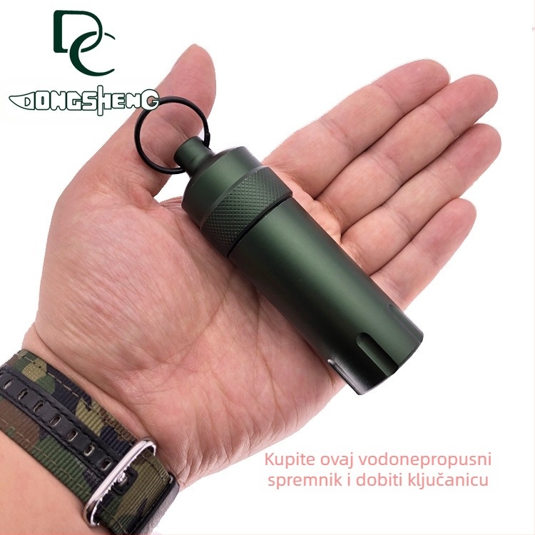 Aluminijska legura vodootporno skladište za vanjsku upotrebu preživljavanja (EDC) — zatvorena bočica za lijekove