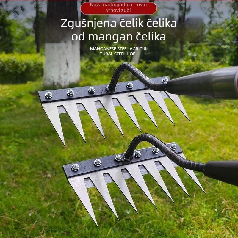 Manganski čelik za korov s oštricama – višenamjenski poljoprivredni alat za olakšavanje tla