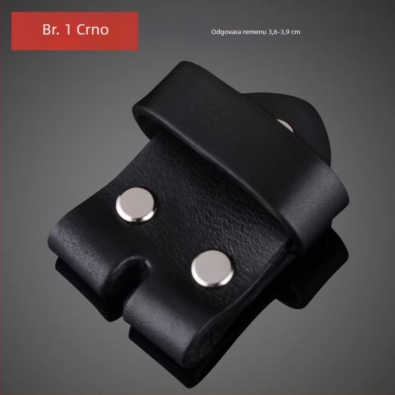 Aksesoar za kaiš od prave kože s kopčom s iglom — koža prvog sloja, legura kopča, proljeće 2025 izdanje