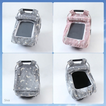 Pokrov košare za bebu za autosjedalicu – otporan na vjetar, topao, flanel koja svijetli u mraku