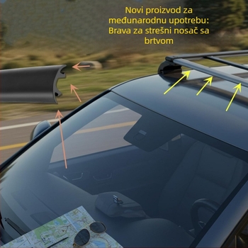 Jinqilai izdržljiv brtveni trak za krovni nosač automobila, model 19, za krovne nosače automobila