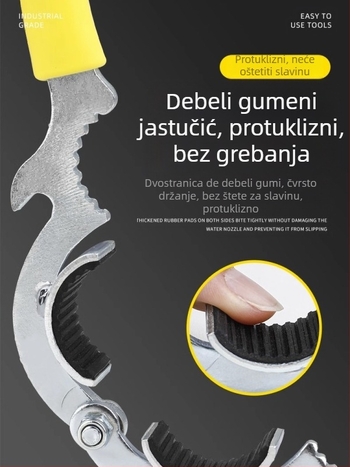 Ključ za uklanjanje aeratora slavine — Odvojivi alat za izljev, Univerzalni okrugli cijev ključ (Čelik s karbonom; Tip: soket ključ; Model: YZ735255798860; Marka: Druga)